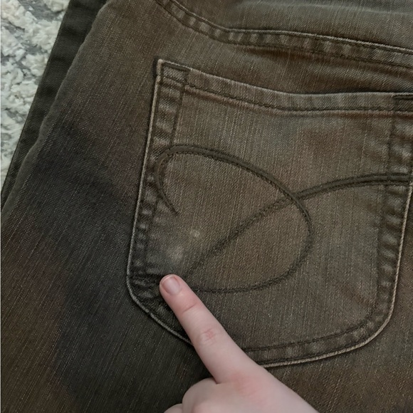 Chicos platinum denim gray ultimate fit slim leg jeans size 12 Tall - Picture 7 of 7